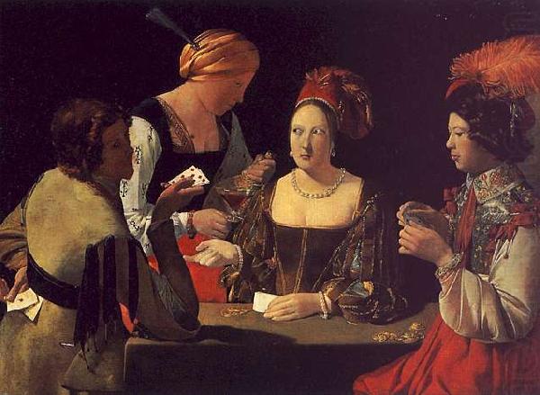 Georges de La Tour The Cheat with the Ace of Diamonds china oil painting image
